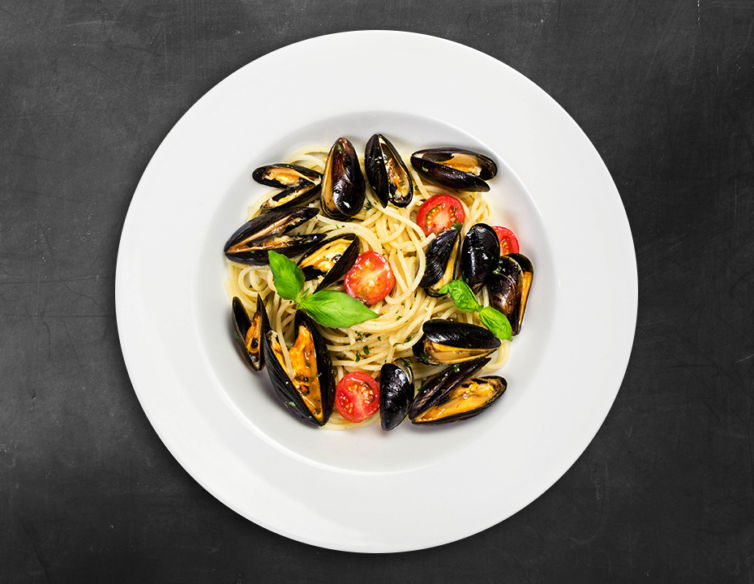 Nudeln mit Muscheln